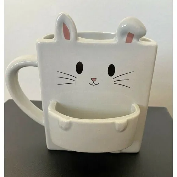Zodiac Rabbit Mug Designed By Vanessa small chip on ear - Picture 1 of 4